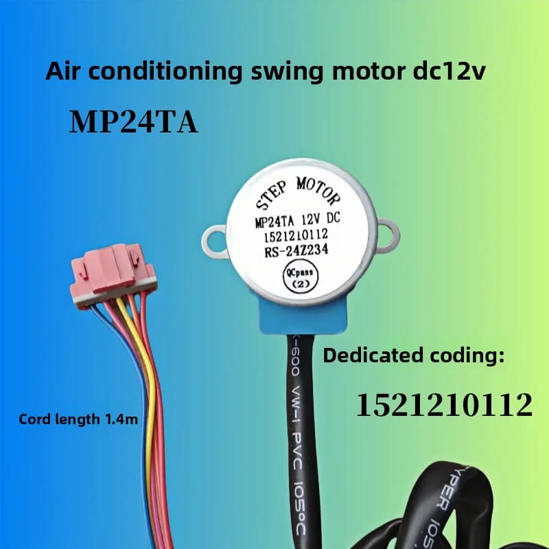 Adatto per accessori per condizionatori d'aria Gree, motore a vento oscillante MP24TA 12V DC, codice speciale 1521210112