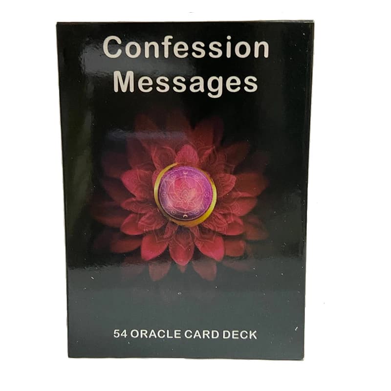 Messaggi di confessione carte Oracle A 54 carte mazzo sentimenti messaggio d'amore parole chiave di profilassi carte dei tarocchi divinazione