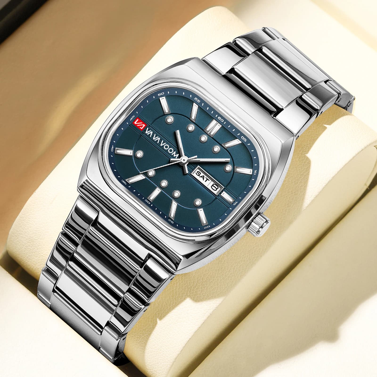 Square New Unique Design Steel Hot Selling Quartz Watches Men 40mm Movement Analog Diving Series Clock Top Watch for Men Reloj