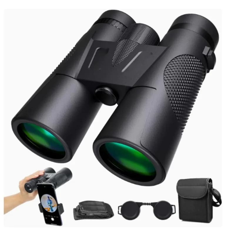 Binocolo 12X40 per Birdwatching con Prisma BAK4, Monocolo Ottico Portatile per Caccia all'Aperto