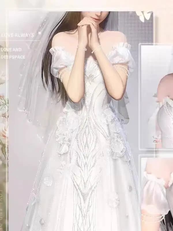 New Love And Deepspace Rafayel Qi Yu Abito da sera Abito da sera Abito da sposa Donna Fiesta Carnevale Halloween Cos Cosplay