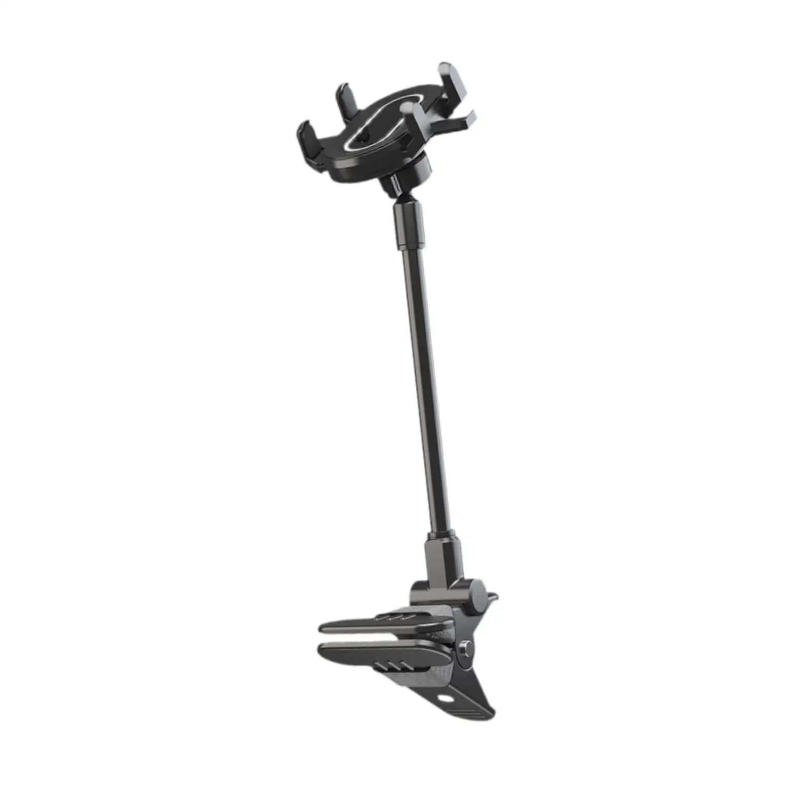 Supporto per Smartphone da Chitarra con Braccio Lungo e Morsetto, Rotazione a 360°, per Basso, Supporto Musicale da Scrivania, Mensola, Ukulele
