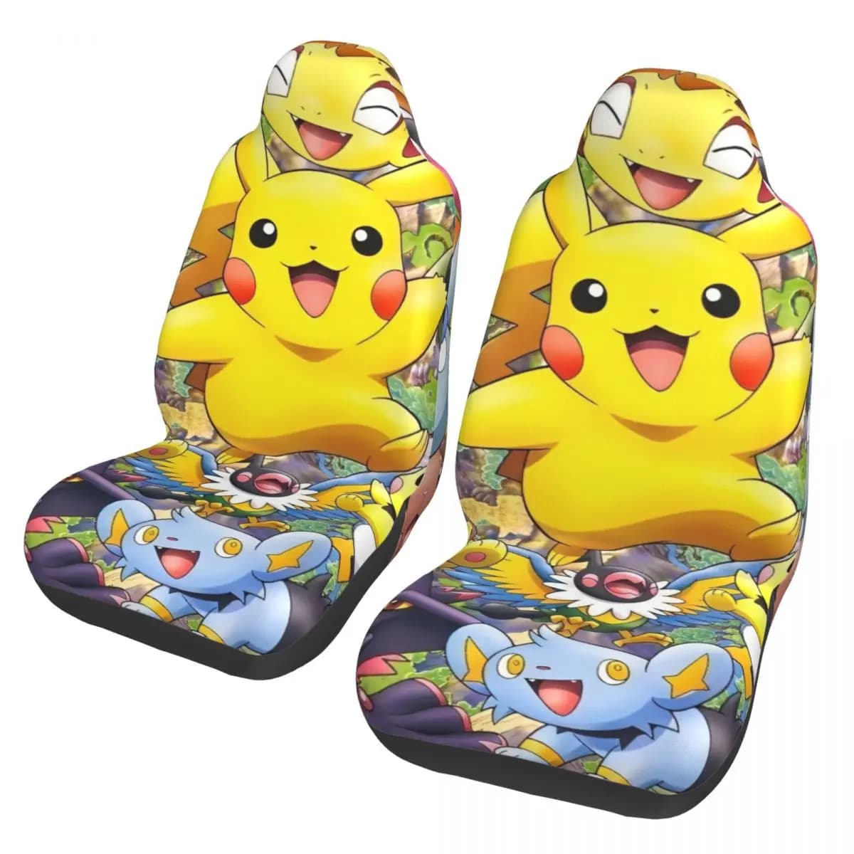 Universal Car Seat Cover Waterproof with Sympathetic Cartons Manga Poke-Mon, Fiber Travel Seat Covers
