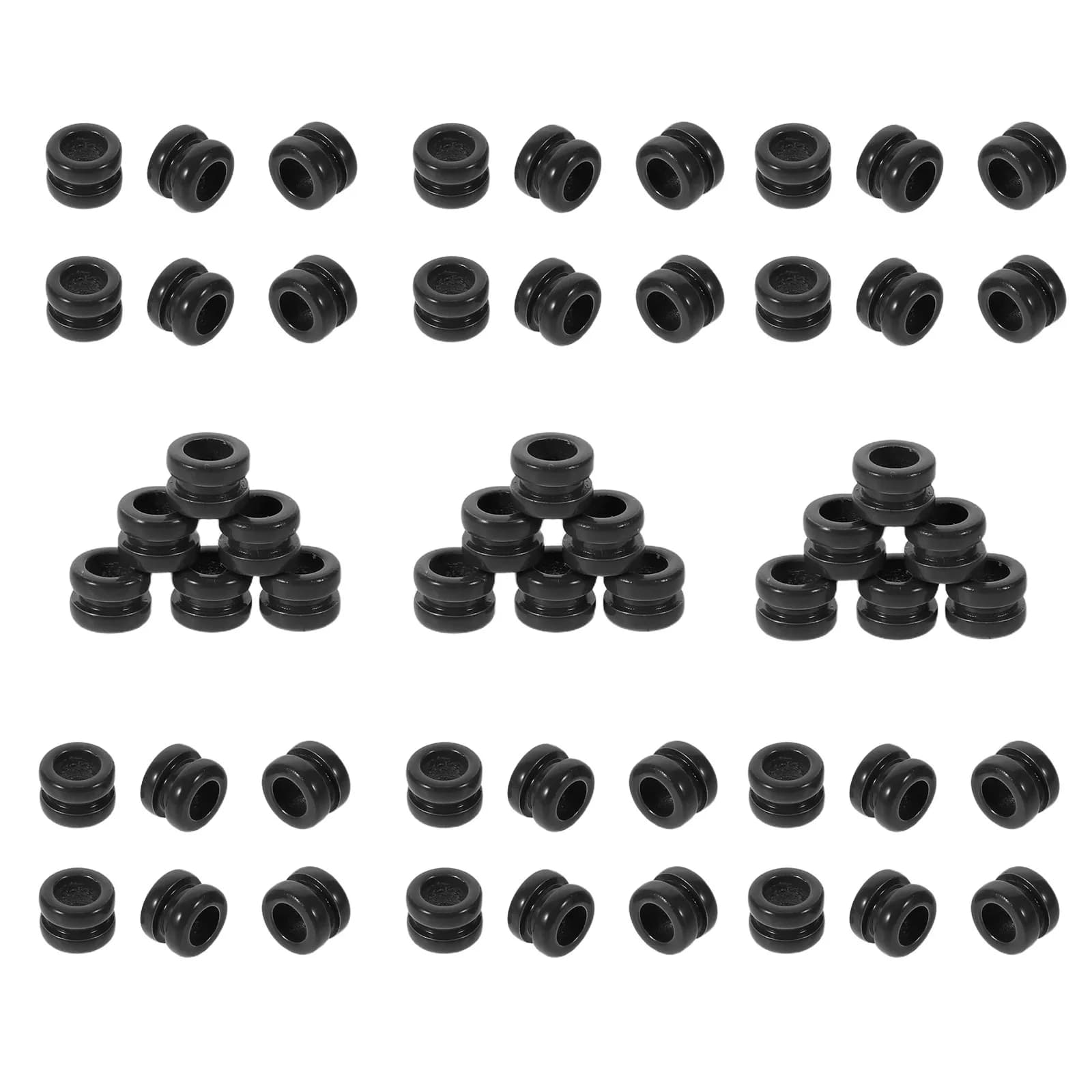 50 Pezzi Perline Premium in Metallo per Corde di Chitarra, Perline per Ponte di Chitarra Acustica Folk, Legacci per Corde di Ukulele Classico, per Accordatura Sicura e Stabile