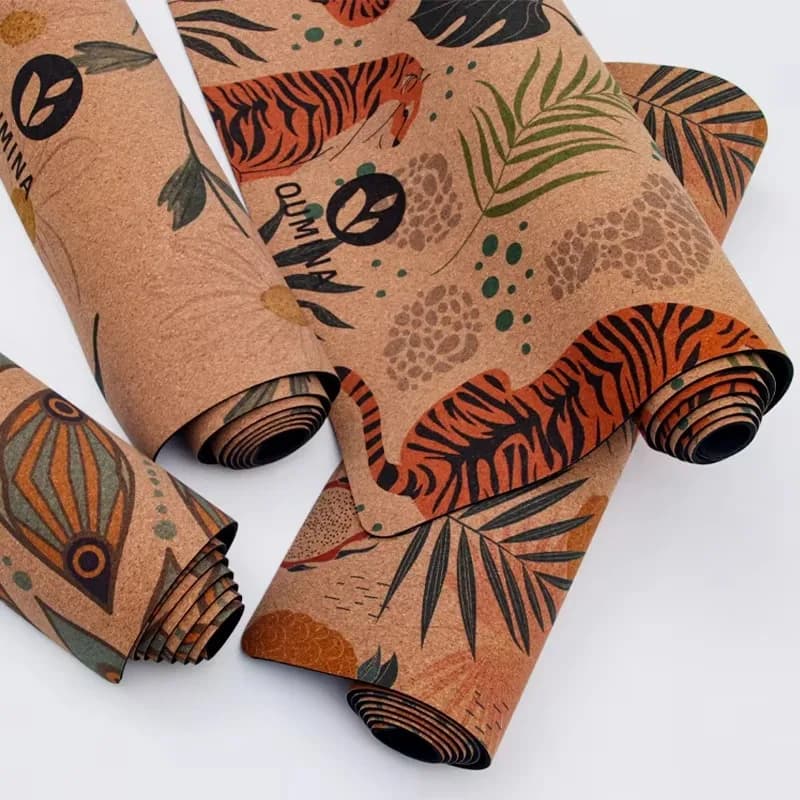 YTYIN Customized 6mm 8mm Organic Ecological Sports Gym Travel Men Women and Kids Yoga Mat in Non-slip Cork Portugal