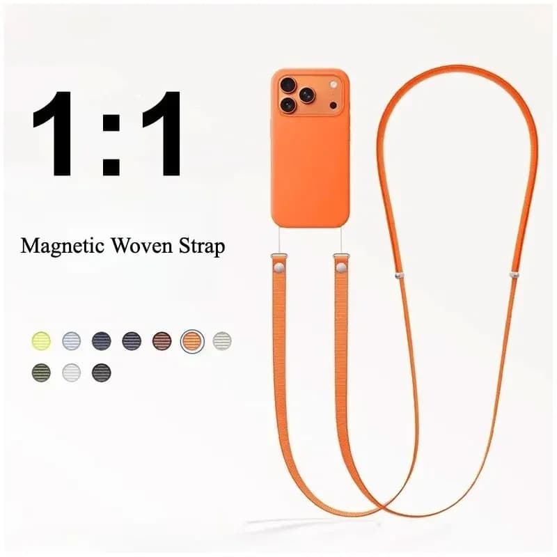 Per originale 1:1 cinghie magnetiche a tracolla custodia per telefono cordino per IPhone 17 Pro Max copertura per cordino con tracolla regolabile