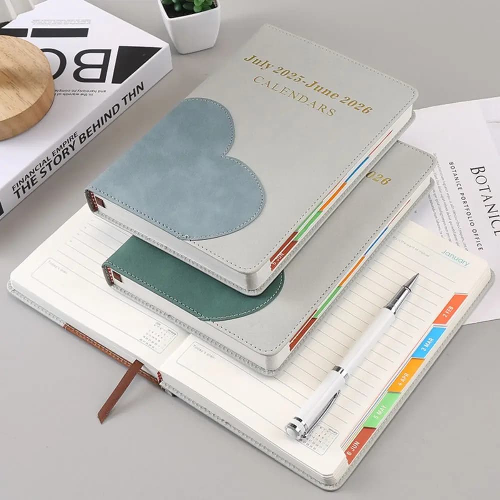 2026 A5 Agenda mensile settimanale Notebook a spirale portatile 2026 A5 Libro con password Cancelleria Spessa agenda giornaliera