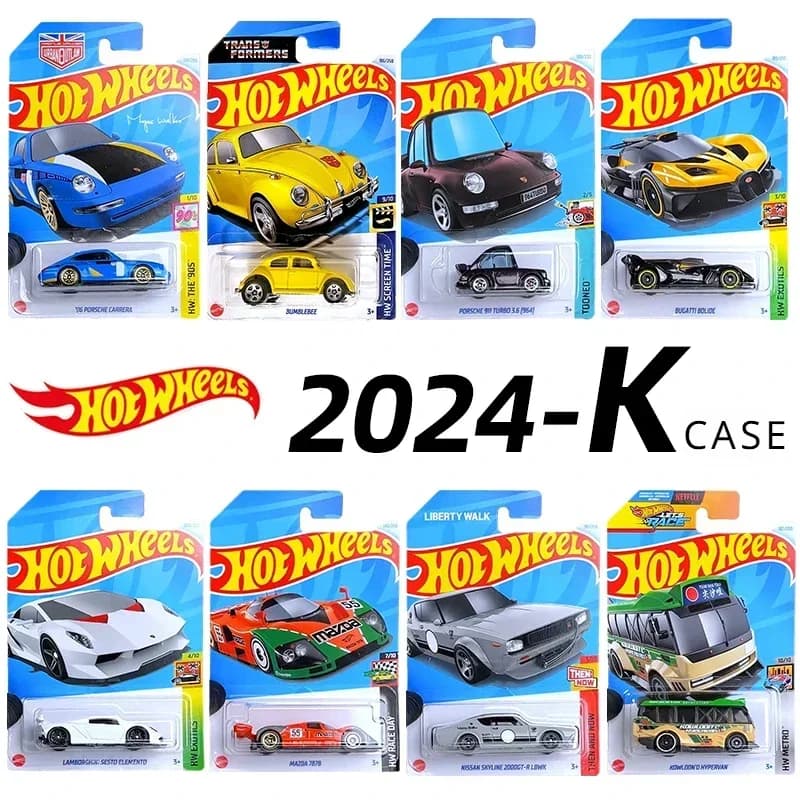 2024 C4982 Caso K Originale Hot Wheels 1/64 Miniature Auto Hoteelws Modello di Auto Hotweheels Hotwheels Veicolo Giocattoli Modello Scala Auto