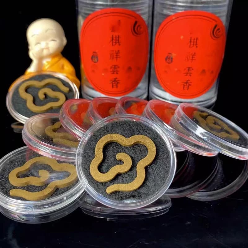 10g Qi Nan Agarwood polvere antiaderente nuvole di buon auspicio Pan incenso Indoor Office odore Burning decorazione della casa per purificare l'aria