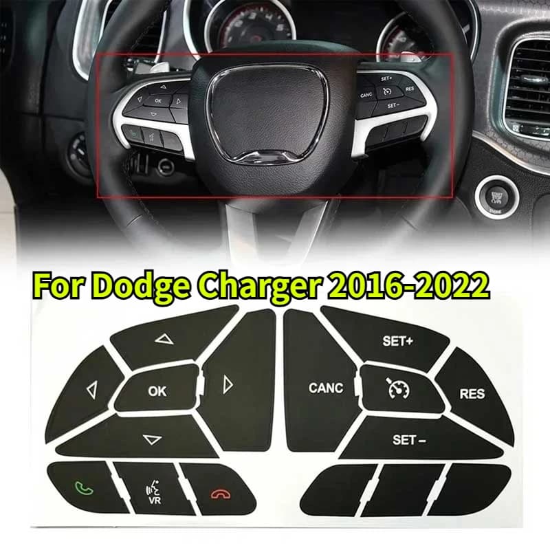 Adesivo per la riparazione del pannello di controllo del cruscotto dell'auto, accessorio per la modifica dell'auto facile da installare, adatto per Dodge Charger 2016-2022