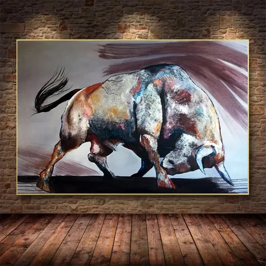 Full Square Round drill Abstract Animal Cow Art Diamond Embroidery 5D DIY diamond Painting Cross Stitch Rhinestone Mosaic
