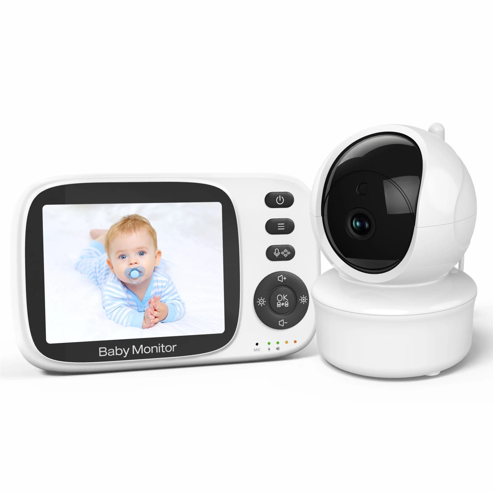 3.5 pollici 720P Wireless PTZ Baby Monitor Monitoraggio della temperatura Alimentazione VOX Ricorda Interfono BabySistter Nanny Cam