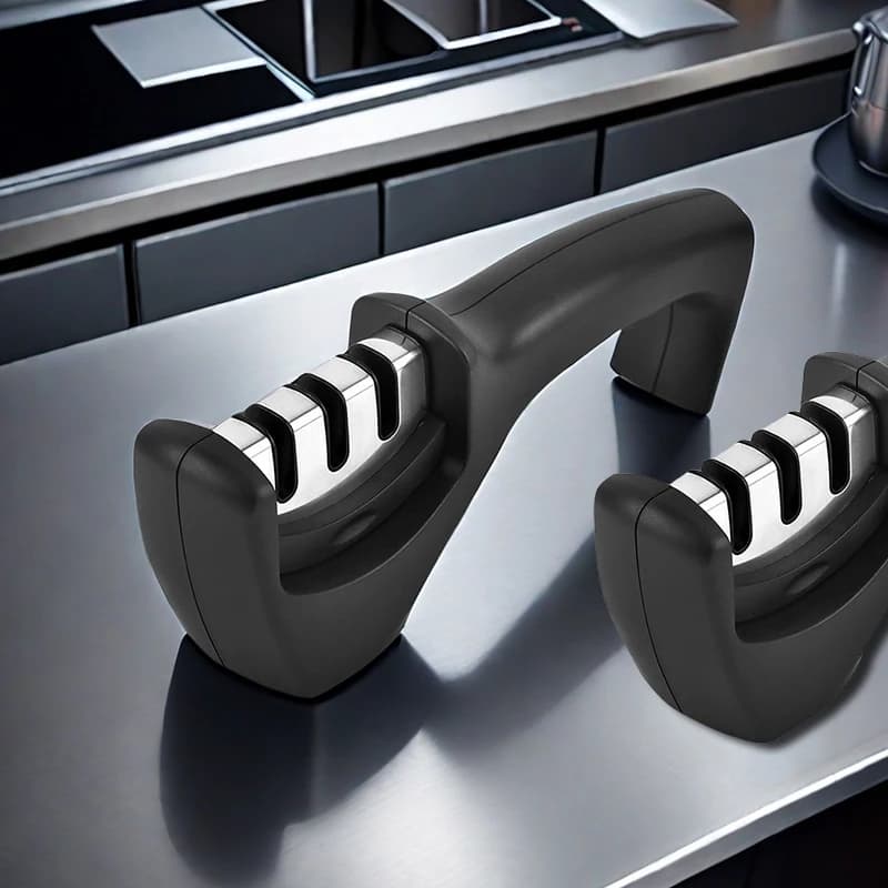 Quick Kitchen Sharpener Portable Three Stage Detachable Sharpener Portable Sharpener Comfortable Tools for Sharpening