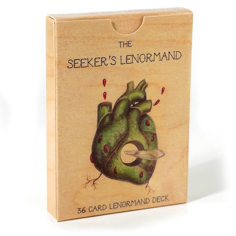 La divinazione completa del Seeker Lenormand completata nel 2016 con 36 carte lenormand Deck i tarocchi in legno e il rilegato in terra