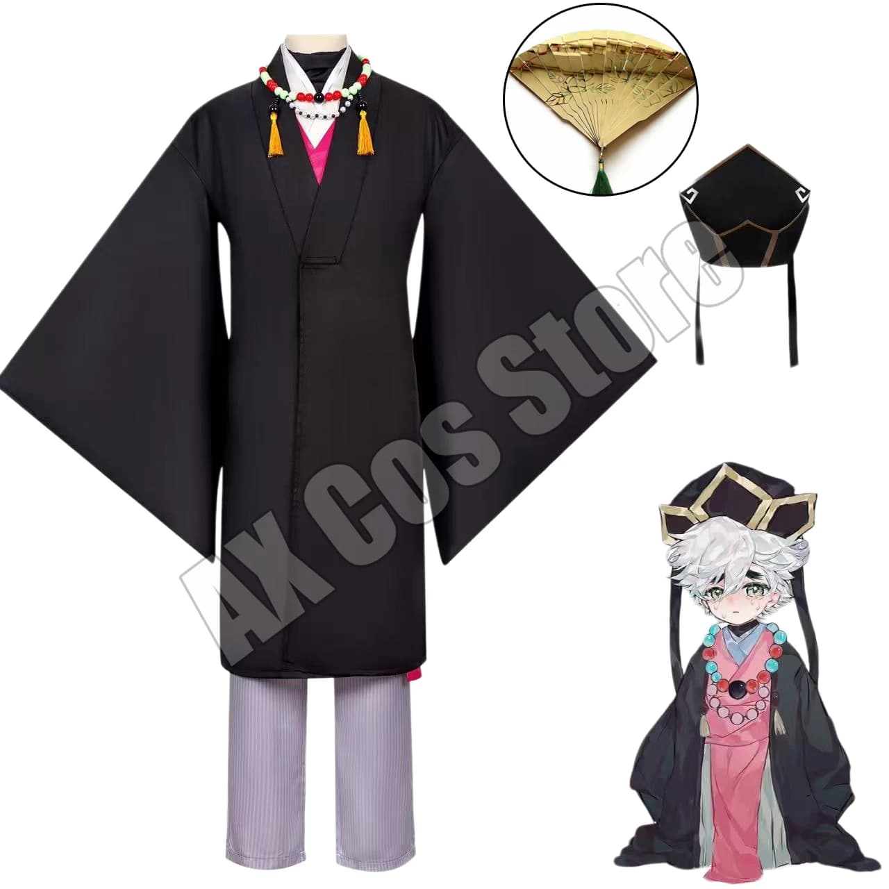 Nuovo Costume Cosplay Anime Douma, Kimono Giapponese, Mantello, Accappatoio, Uniforme con Cappello, Costumi di Halloween per Uomini e Donne Unisex