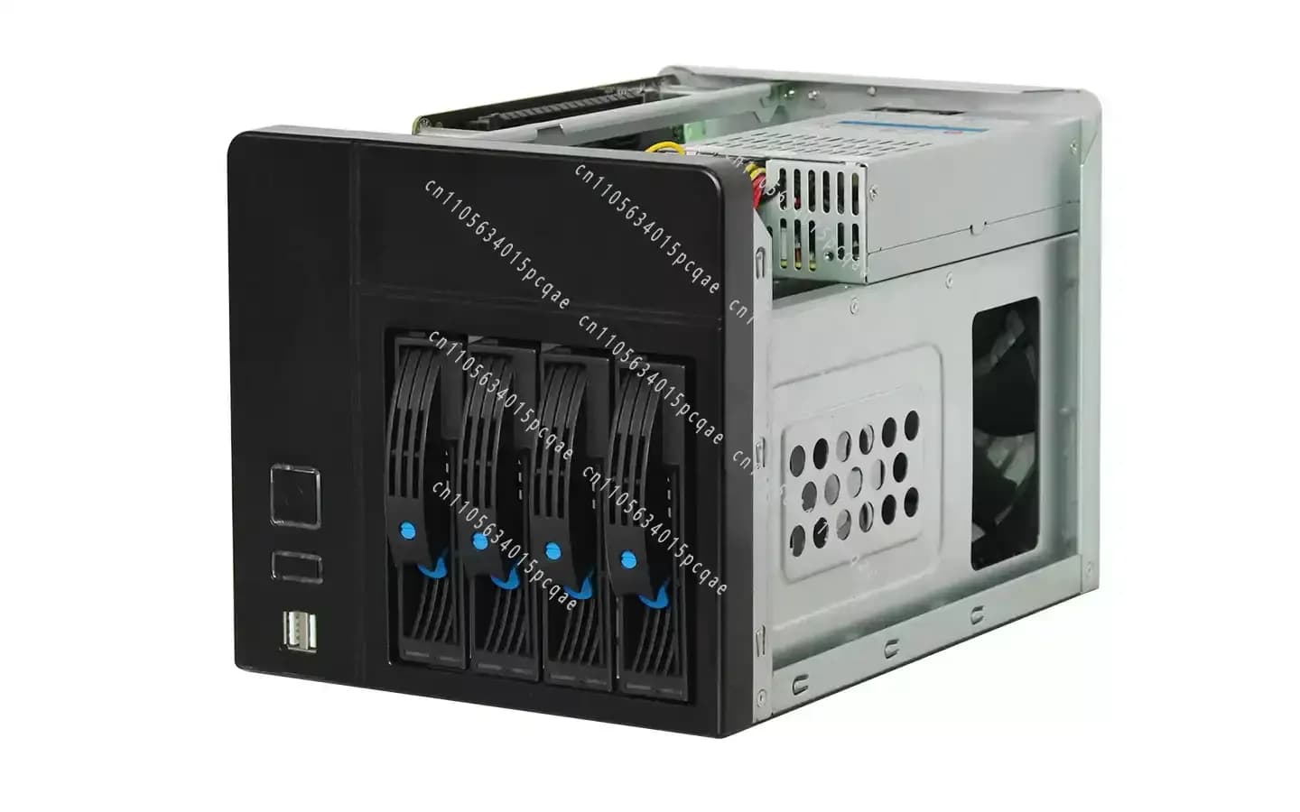 NAS-4 Cloud Storage Box, Personal Data Server for Remote Work & Home Office, Network Drive Enclosure