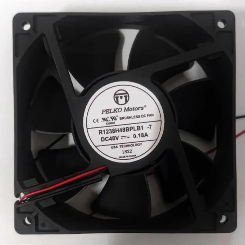 PELKOMOTORS R1238H48BPLB1-7 48V 0.18A 12CM 12038 Inverter Fan for Industrial Equipment