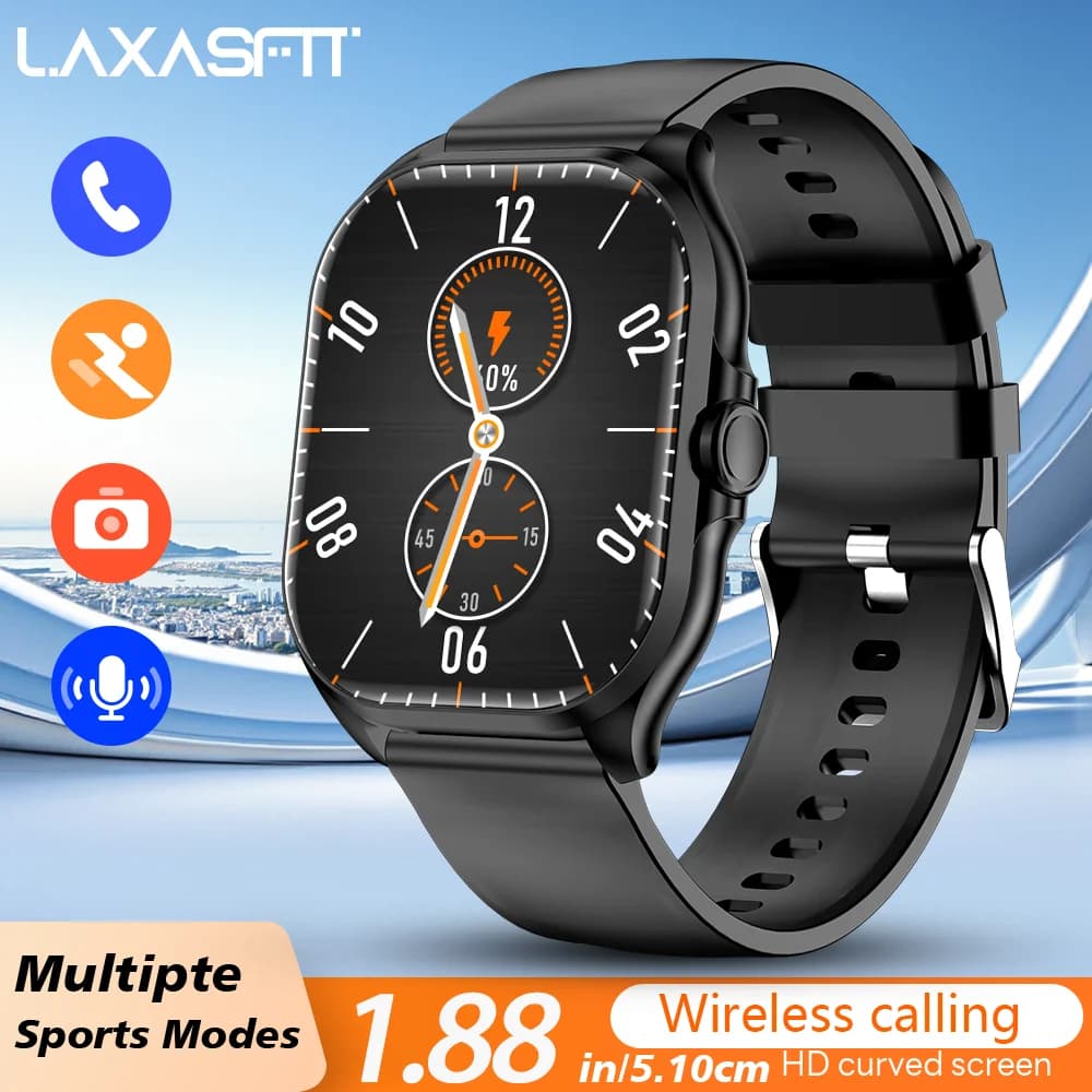 LAXASFIT 2026 Nuovo Smartwatch Regalo con Schermo Touch Completo, Chiamate Bluetooth, Funzioni Sportive e Fitness per Uomini e Donne