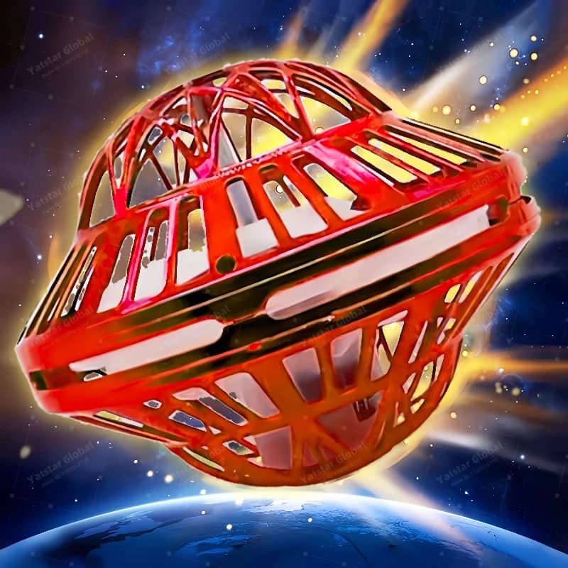 Giocattolo Boomerang con palla volante 360 ° Magia rotante con luci a LED Drone Hover Ball Giocattolo agitato per rilascio di stress Regalo per la famiglia dei bambini