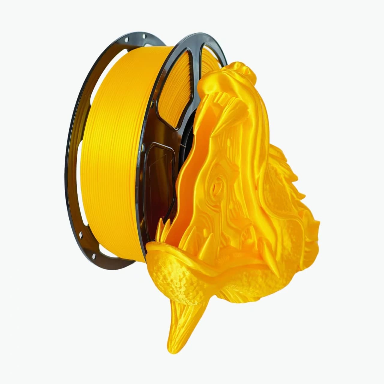 Silk Single Color 3D Printing Consumables PLA Silk 1KG 3D Printer Monochrome Silk Yellow 3Ds Filament
