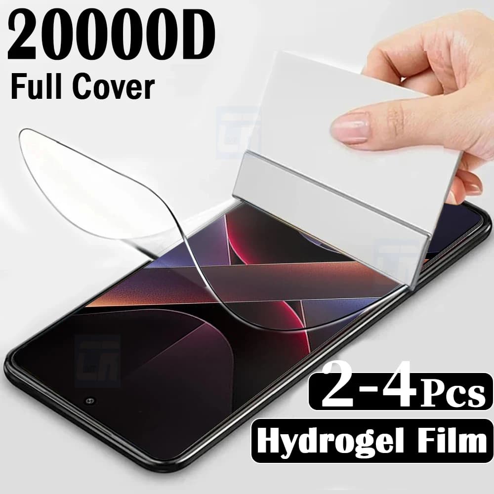 Pellicola idrogel in silicone morbido da 2-4 pezzi per Xiaomi Poco X7 X6 X5 Pro protezione schermo per Poco M7 M6 M5 F6 F5 Pro 5G copertura completa