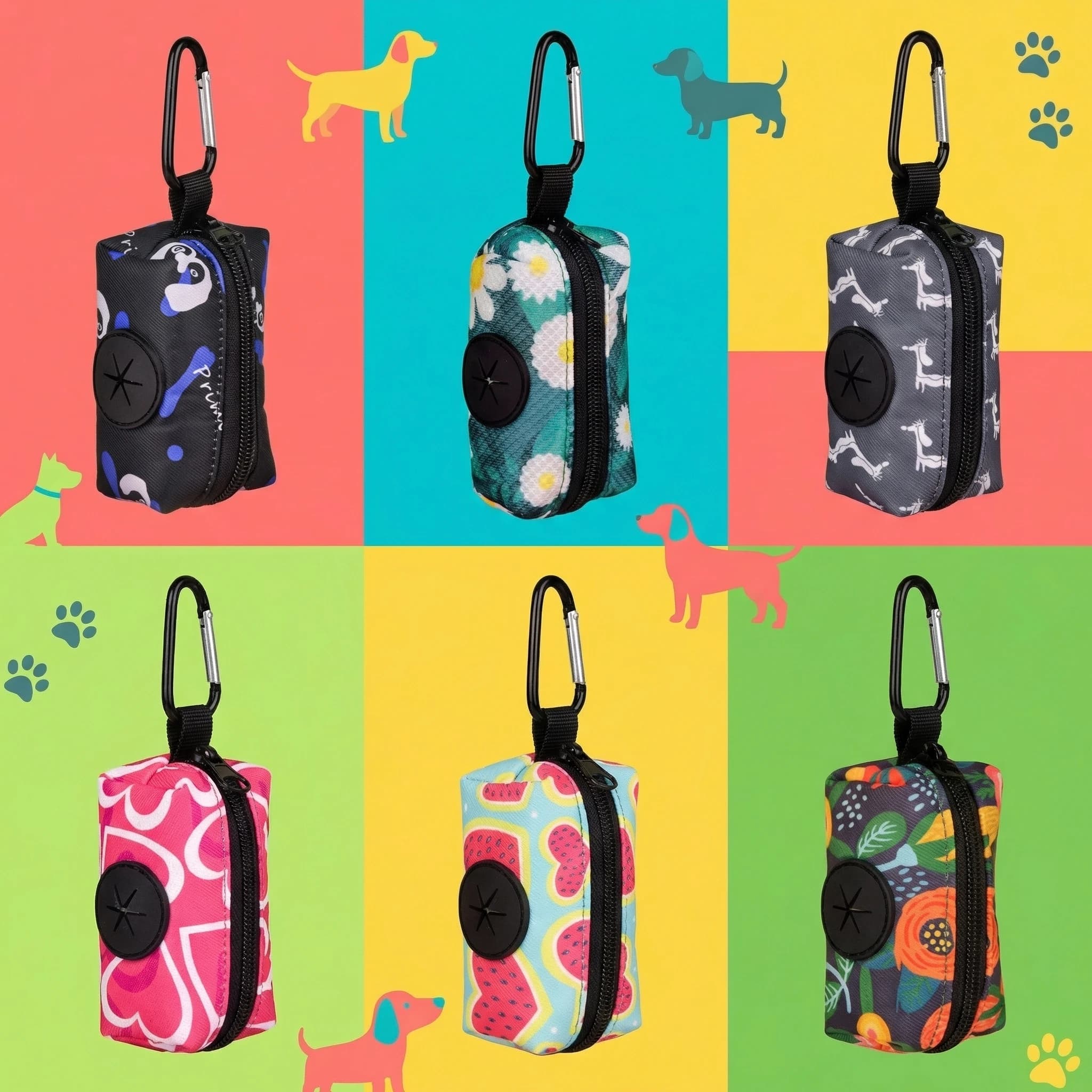 1Pcs/2 Pcs Universal Pet/Dog Poop Bags Holder - Compatible with Any Dog Leash, Ideal for Dog Walking (No Leash and Waste Bag)