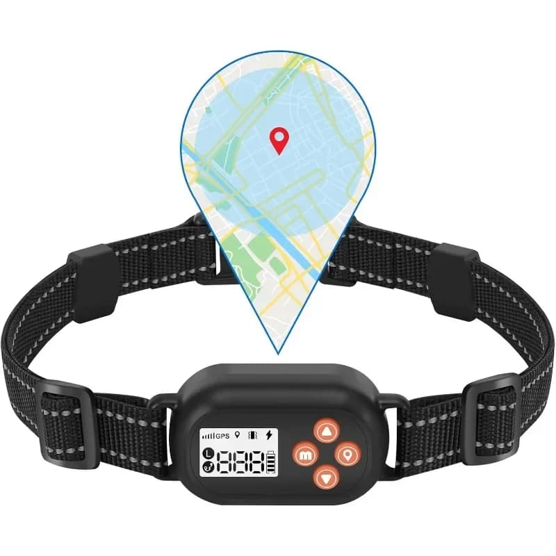 Recinzione per cani wireless GPS Sistema di recinzione per cani wireless invisibile per esterni Bip Vibrazioni Collare antiurto Regolazione intelligente per la sicurezza dei cani