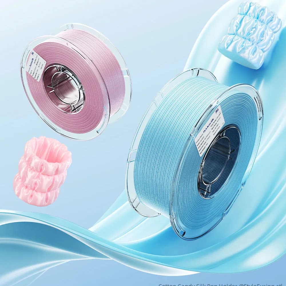 Filamento per stampante 3D BIQU PLA Aura Silk 1kg/rotolo, filamento multicolore, consumabili in plastica per la maggior parte delle stampanti 3D BambuLab e Creality