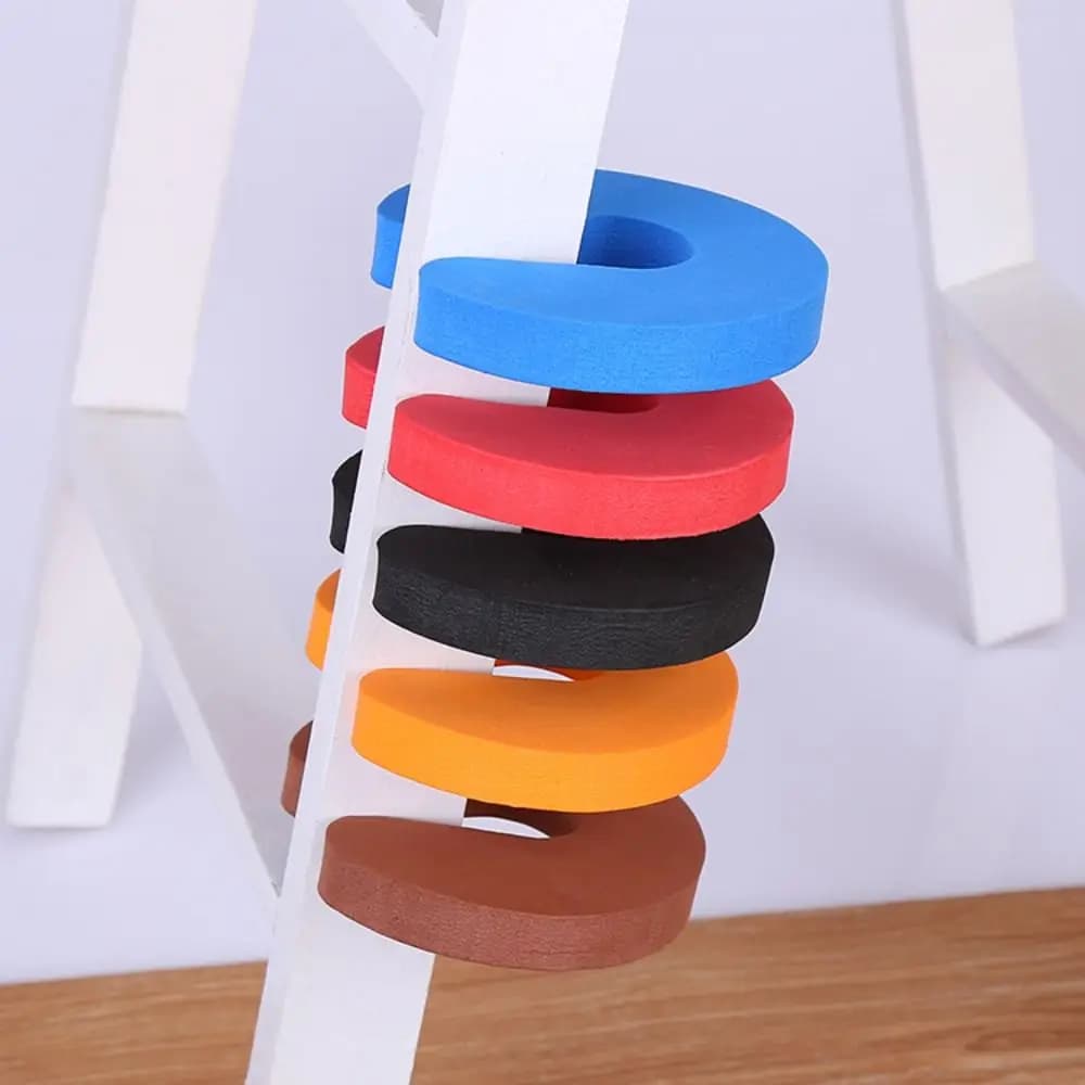 Durable Soft-Touch Finger Protector EVA Prevents Pinch Injuries Door Stopper Colorful Thickened Fabric-Covered Foam Baby