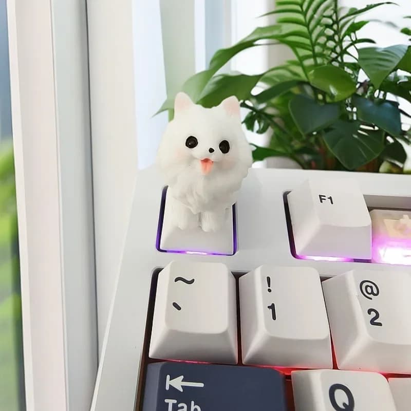 Cute Cat Dog Personalizzato Keycap Artisan Key Caps MX Switch Resina Keycaps per Tastiera Meccanica Caps PC Giocattoli Ornamenti Regali di Festa