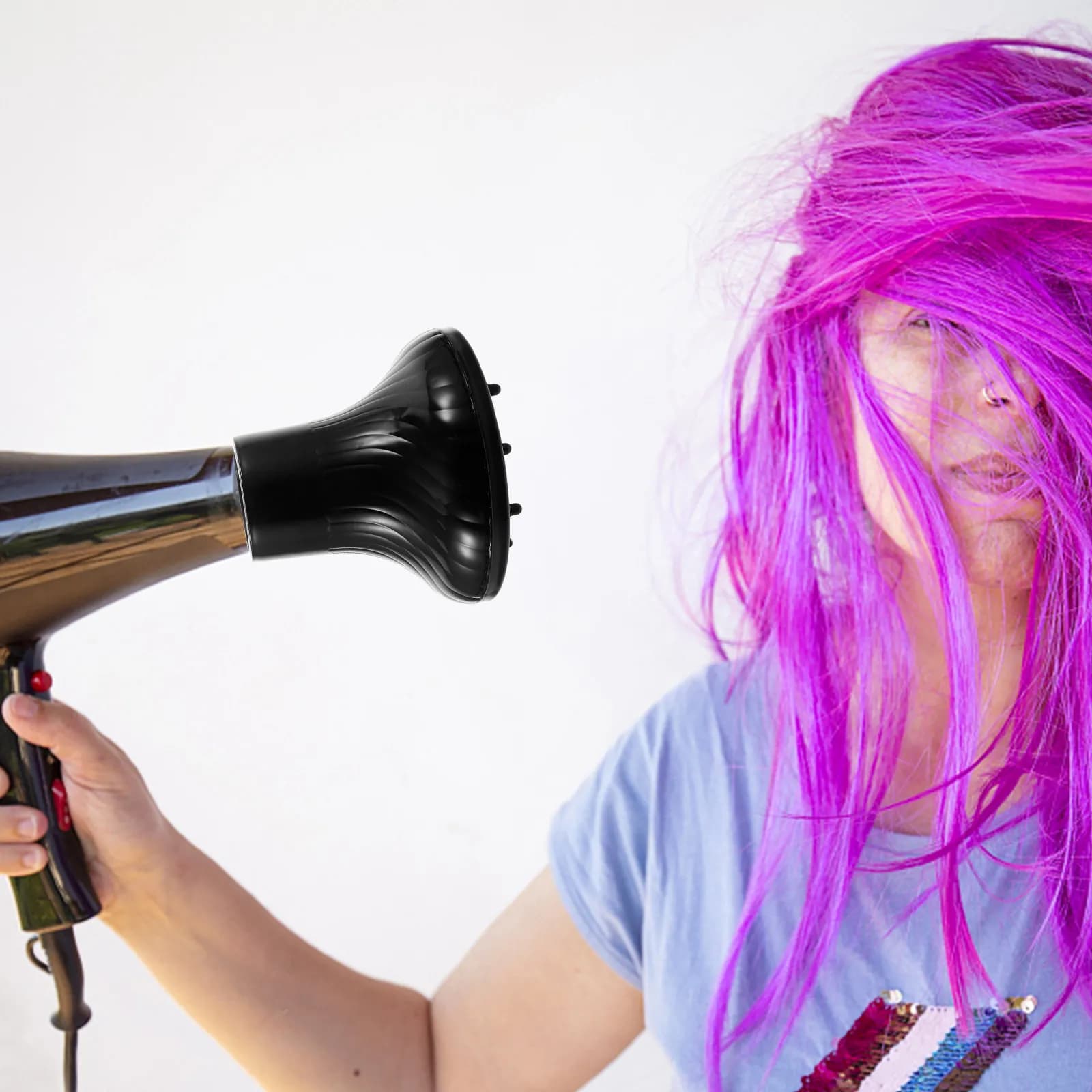 Diffusore per Asciugacapelli Grande 42-48Cm Resistente alle Alte Temperature Strumento per lo Styling dei Capelli con Flusso d'Aria Uniforme Professionale
