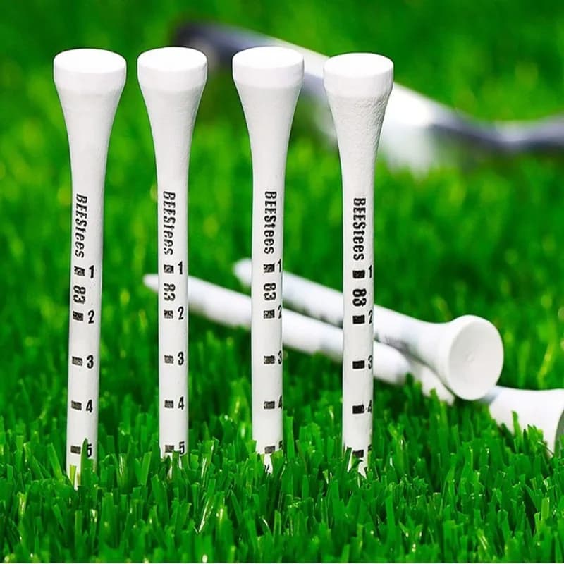 Pack of 50 Durable Wooden Golf Seats Stabilizes The Ball on The Course To Maintain A Perfect Tee Level and Improve Accuracy Golf