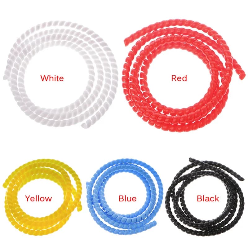 Manicotto per cavo ignifugo con tubo avvolgente per organizzatore di cavi a spirale colorato da 1 m 10 mm/14 mm