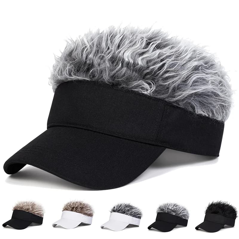Cappellini da Baseball Unisex Personalizzabili con Parrucca, Regolabili per Primavera e Autunno, Cappelli Casual da Esterno, Cappello Parasole, Berretto Sportivo