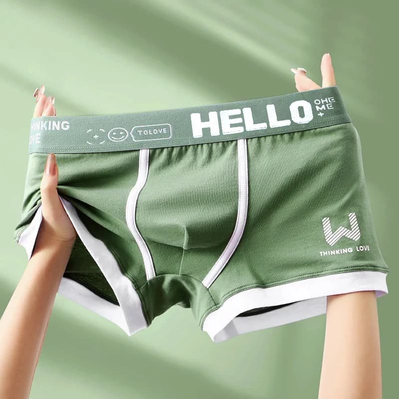 2025 Intimo da uomo Intimo in cotone Lettera Cintura Comodo boxer morbido e traspirante Pantaloncini sportivi casual alla moda