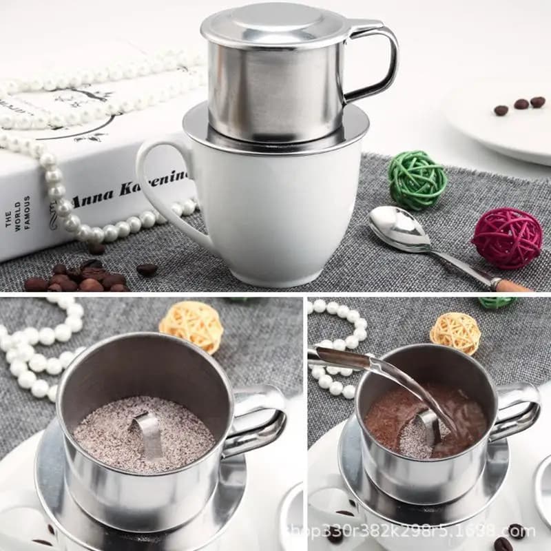Coffee Filter Infuse Cup Vietnamese Coffee Dripper Maker Durable and Lightweight for Home