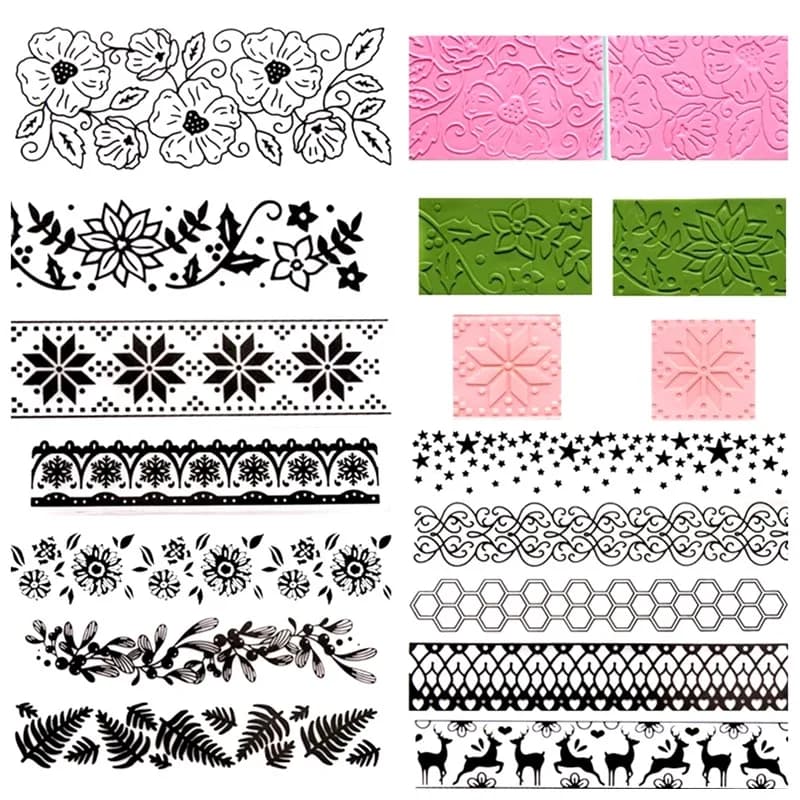 SNASAN Foglie Fiore Stella Pizzo Concavo Convesso Goffratura Stampo Per Ceramica Morbida Argilla Polimerica Orecchini FAI DA TE Strumenti di Creazione di Gioielli