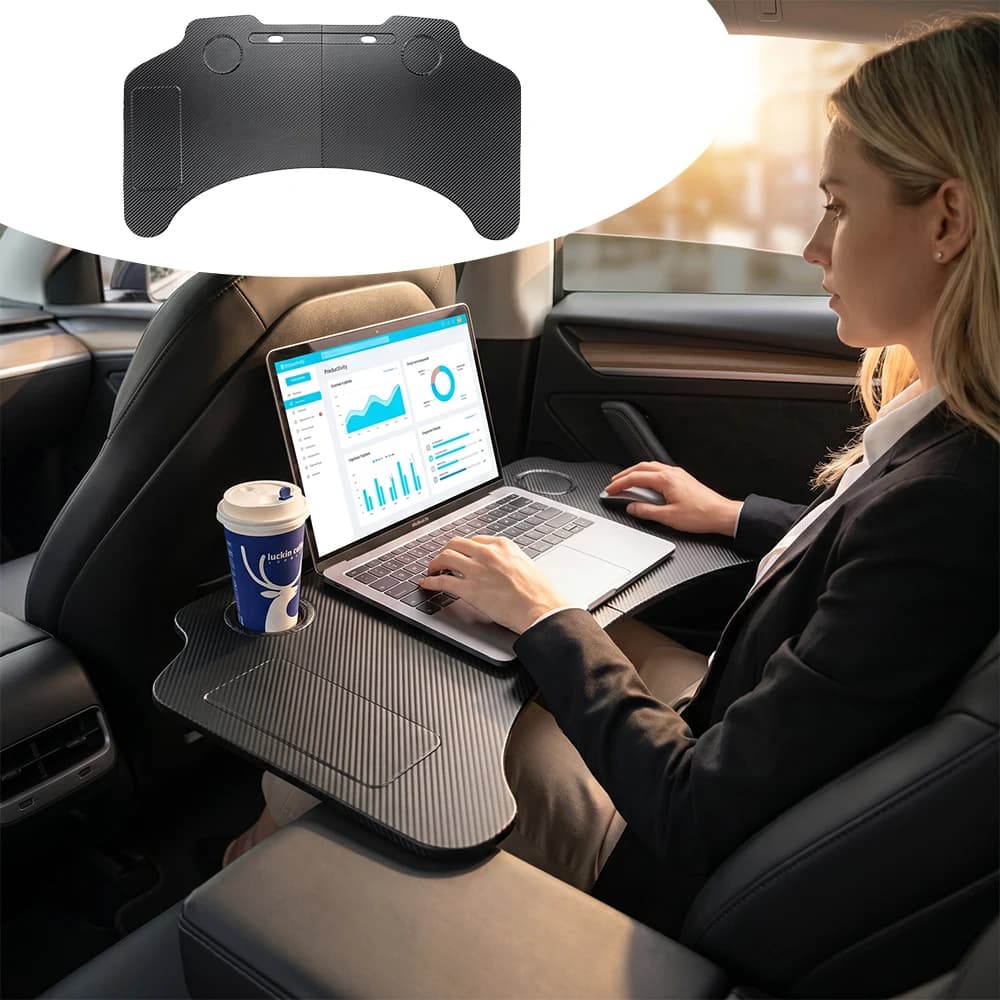Multifunctional Folding Table For Tesla Model 3 Highland/Y Juniper Model YL/Y/3 Laptop Notebook Desk Car Drink Food Tray Table