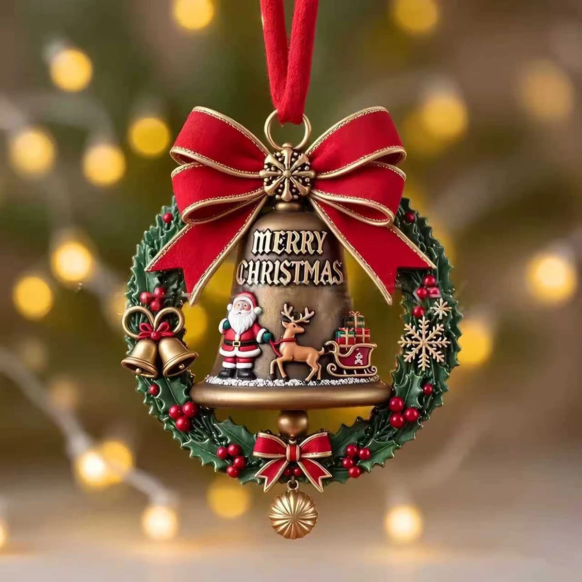 Christmas Hanging Ornament Pendants 2026 New Fashion Holiday Party Tree Decor Festive Gift Home Winter Xmas Snowflake Santa Cute
