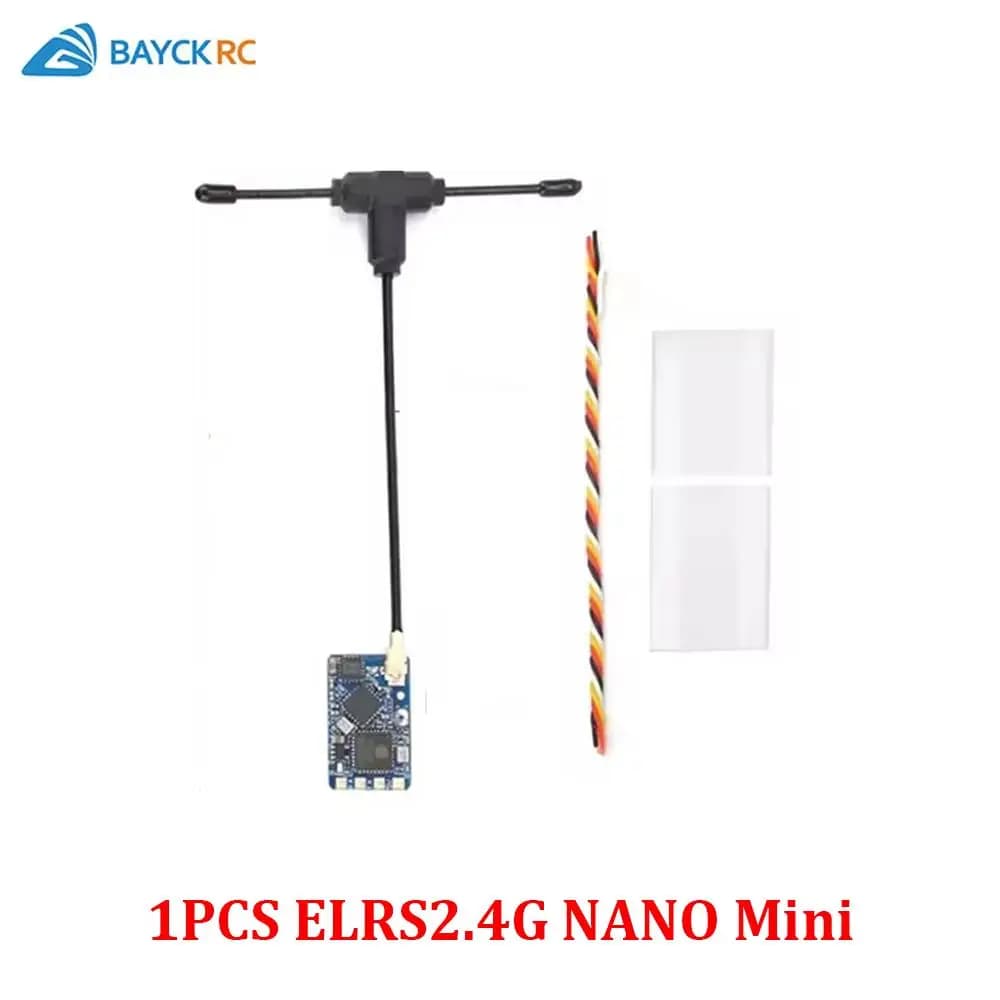 BAYCK ELRS 2,4 GHz NANO ExpressLRS receiver with T Wifi antenna support for long-range RC FPV Racing drone