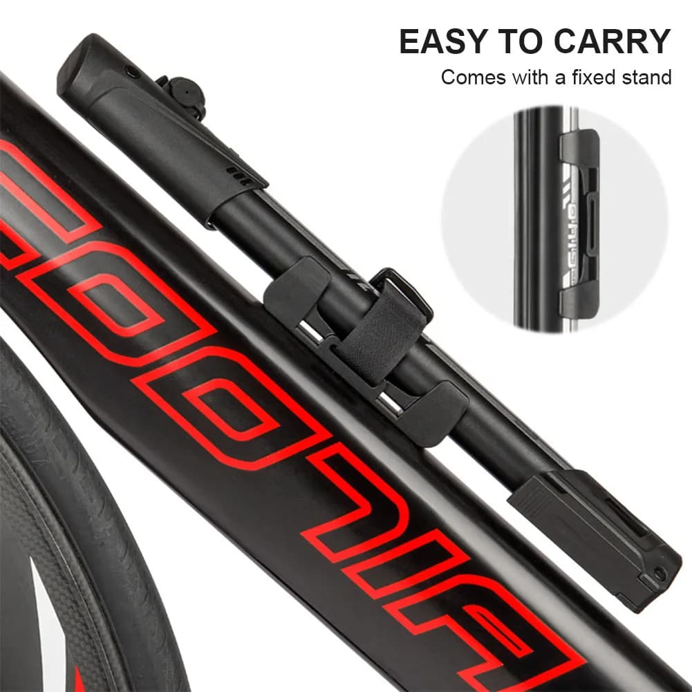 140PSI Pompa d'aria manuale Valvola Schrader Presta Gonfiatore da ciclismo MTB Gonfiatore per mountain bike Gonfiatore per pneumatici per gonfiaggio di pneumatici