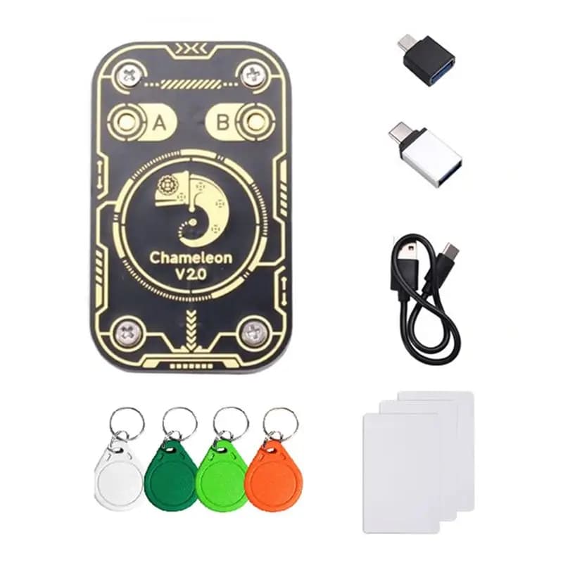 [NUOVO A09R!】 Emulatore lettore di chip intelligente Chameleon Ultra V2.0 RFID 125Khz 13,56Mhz Decodifica scheda Duplicatore NFC 4Xuid Key + 3Xuid Card