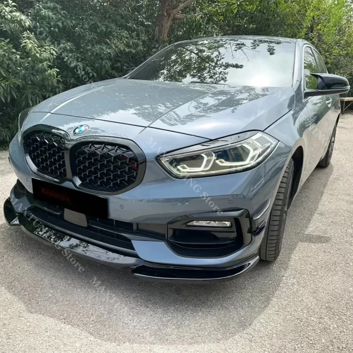 MP Splitter Per BMW F40 116i 116d 118d 120d 2019-2024 Paraurti Anteriore Spoiler Vento Coltello Gonna Laterale Labbro Anteriore Vento Aria coltello Canard