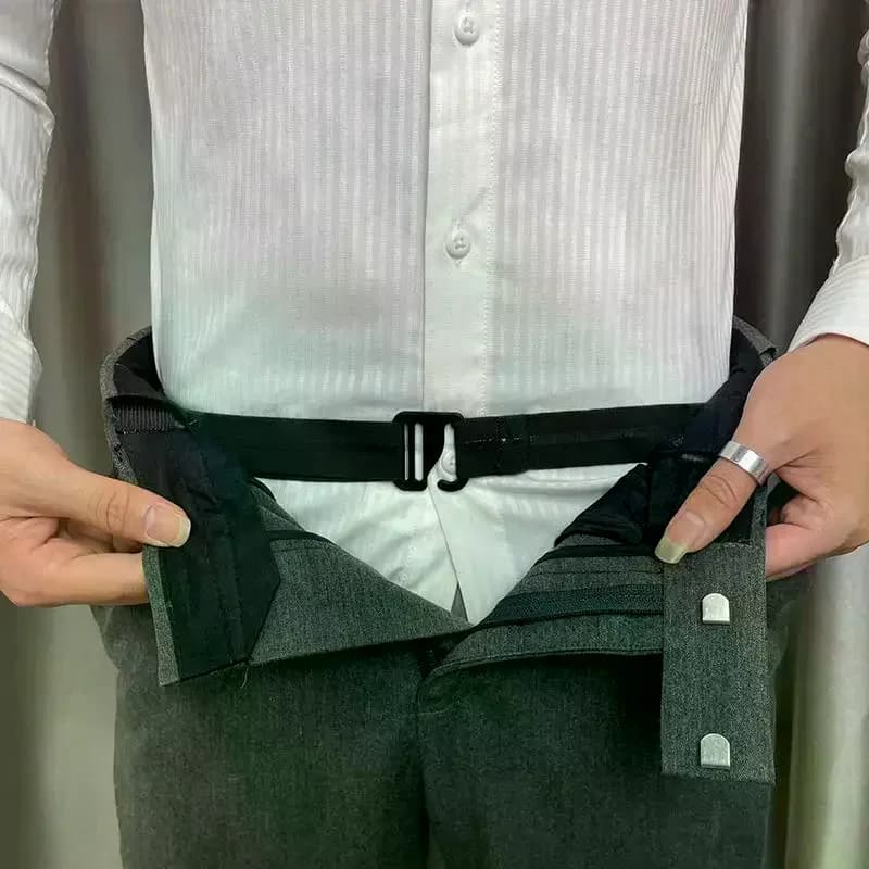 Anti-slip adjustable belt for shirts, unisex unfolding invisible strap