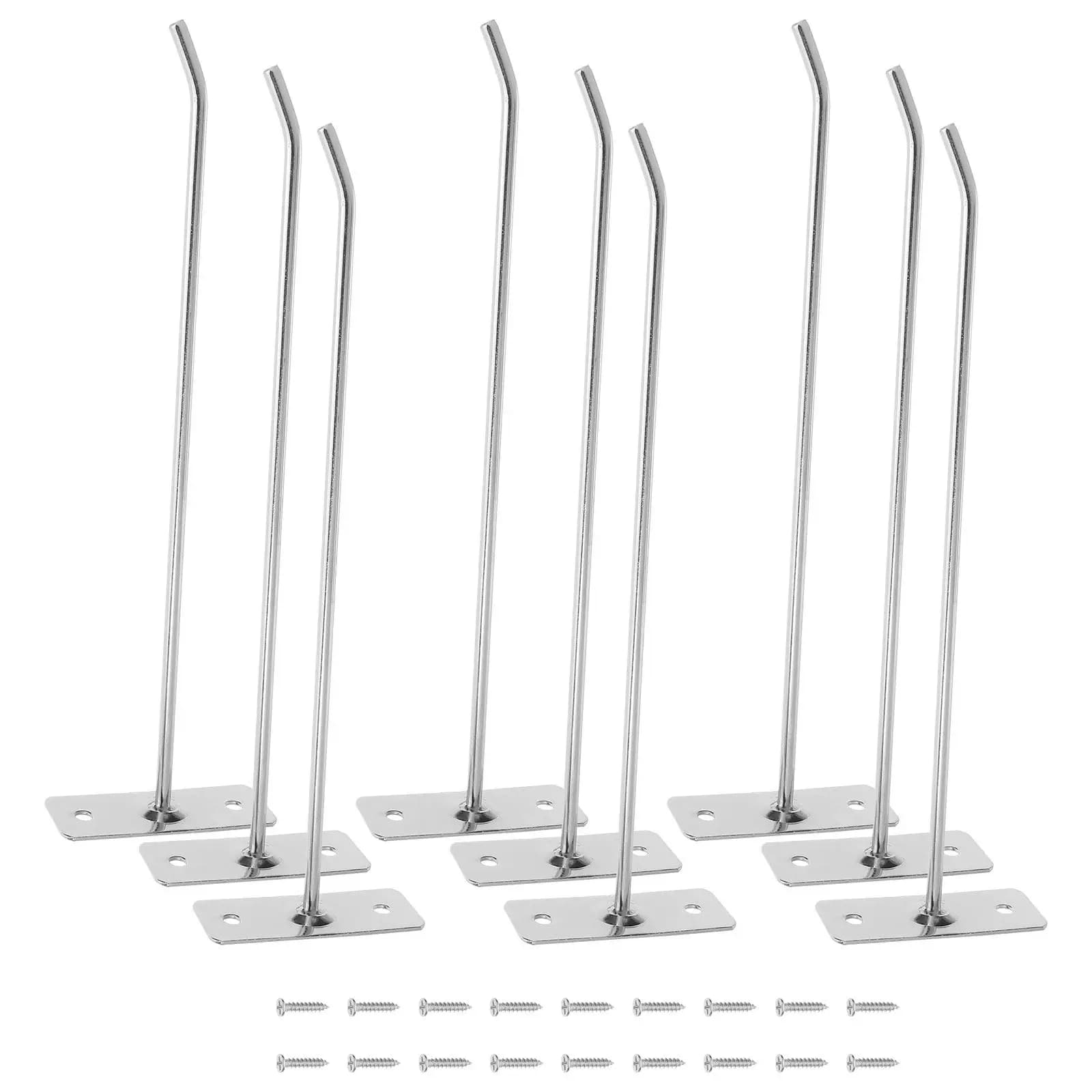 20Pcs Heavy Duty Wall Mounted Hooks with Wooden Shelf Natural Decorative Entryway Coat Hook Organizer Wall Hangers for Home