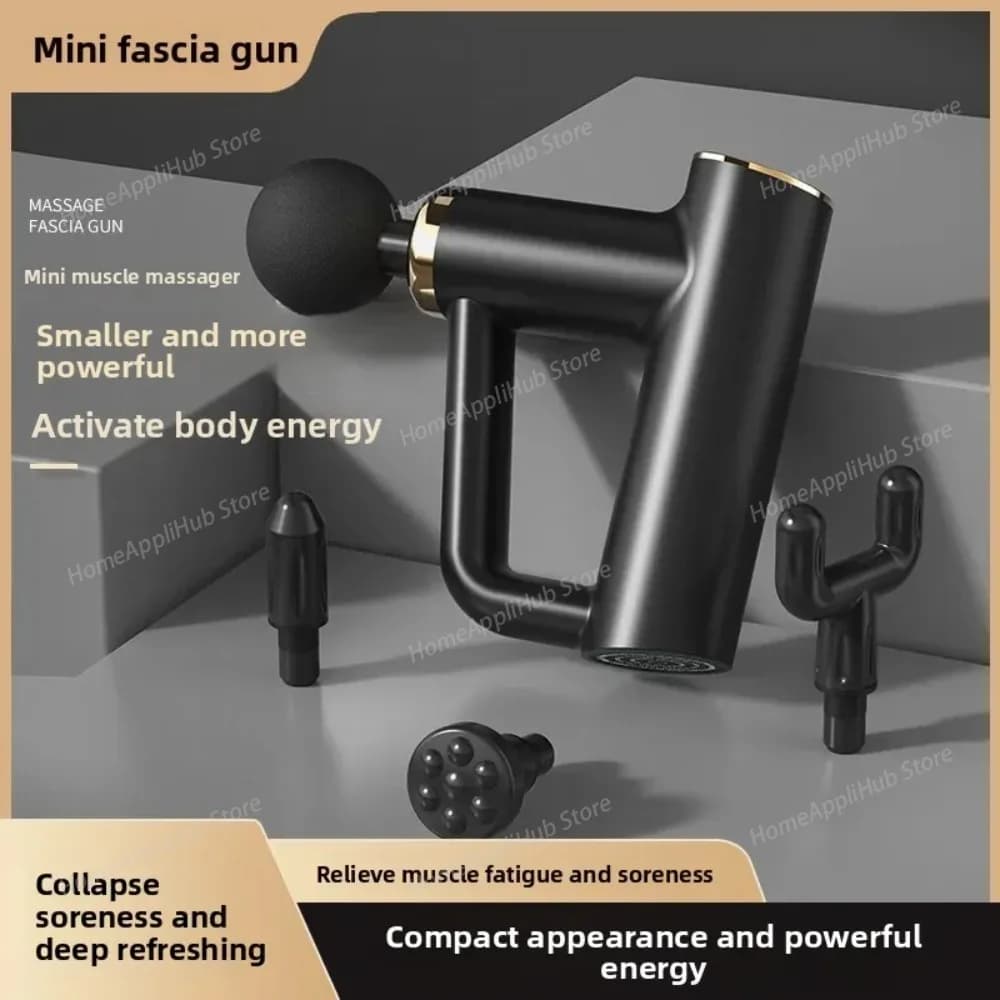 Mini pistola per massaggiatore per il collo Pistola per massaggio vibrante professionale per il rilassamento muscolare Pistola per fascia portatile per bellezza e salute