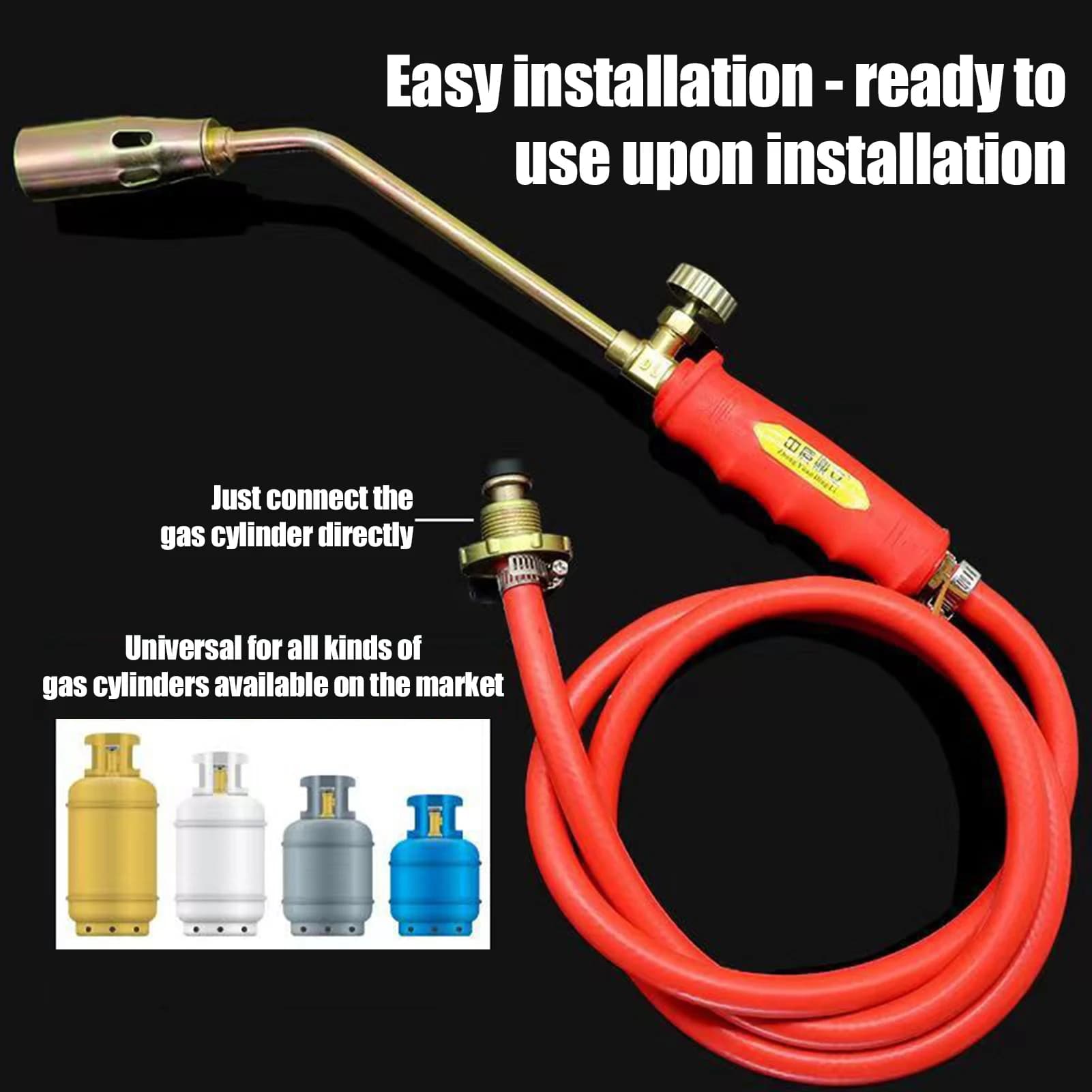 Outdoor Camping Burners Portable Manual Lighter for Cooking Oven Manual lighter with gas tube Barbecue accessory