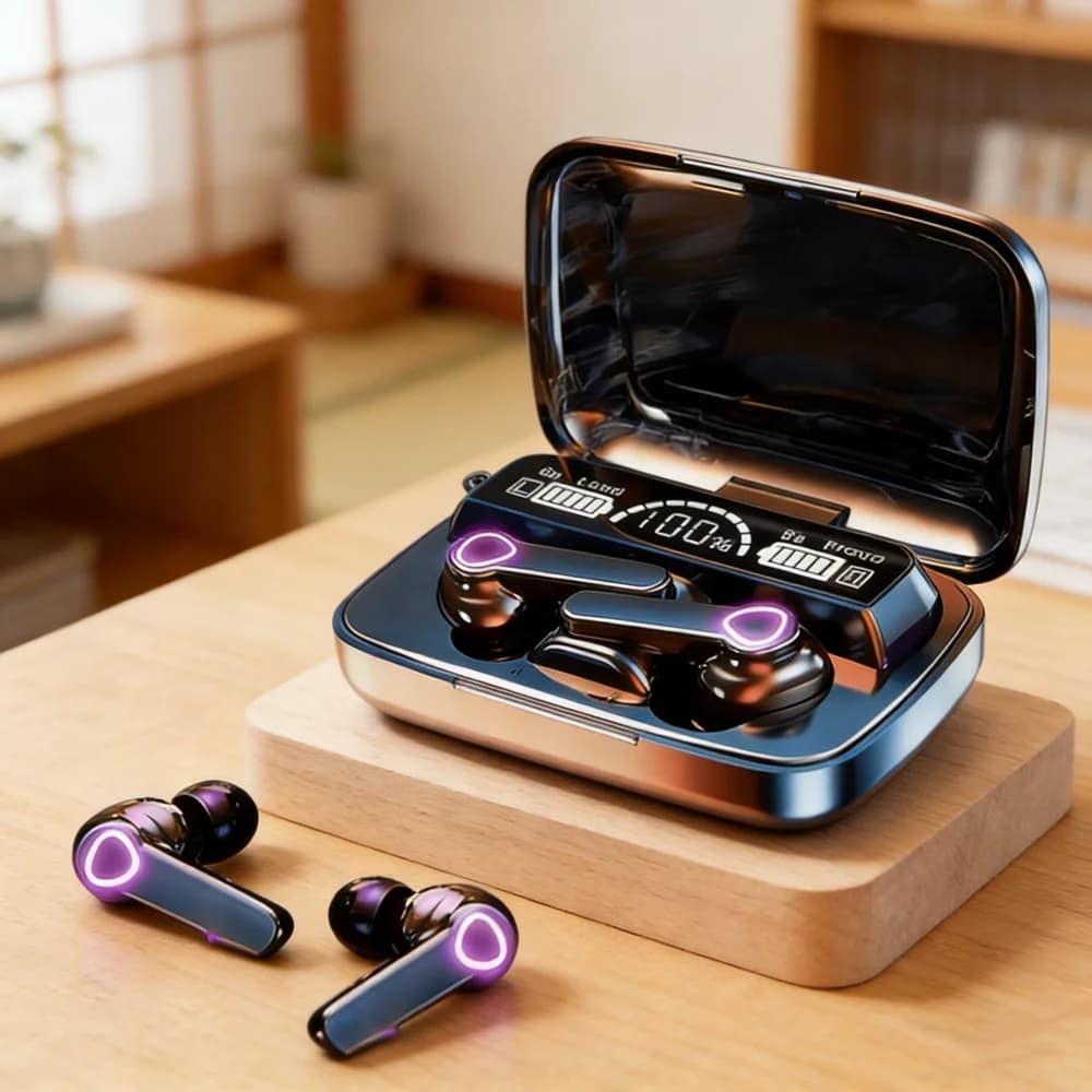 New Bluetooth TWS 5.3, High Loyalty 9D, Wireless, Touch, IPX7 waterproof, with Digital Display