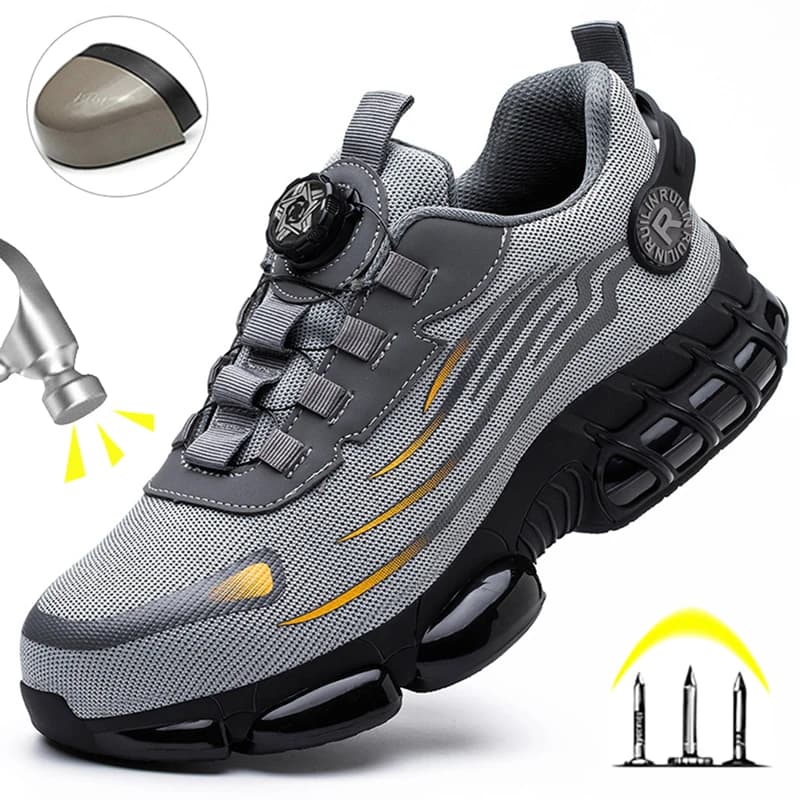 Scarpe di sicurezza maschili indestruibili Stivali di sicurezza all'aperto degli uomini per incidenti Scarpe di lavoro in acciaio per uomini e donne Stivali di sicurezza anti-scivolo per uomini
