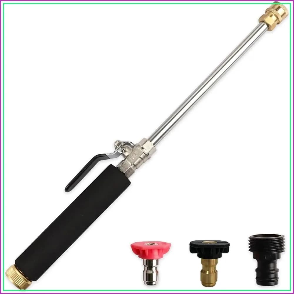 Heavy Duty Metal High Pressure Hose Nozzle for Garden Car Washing, Outdoor Cleaner